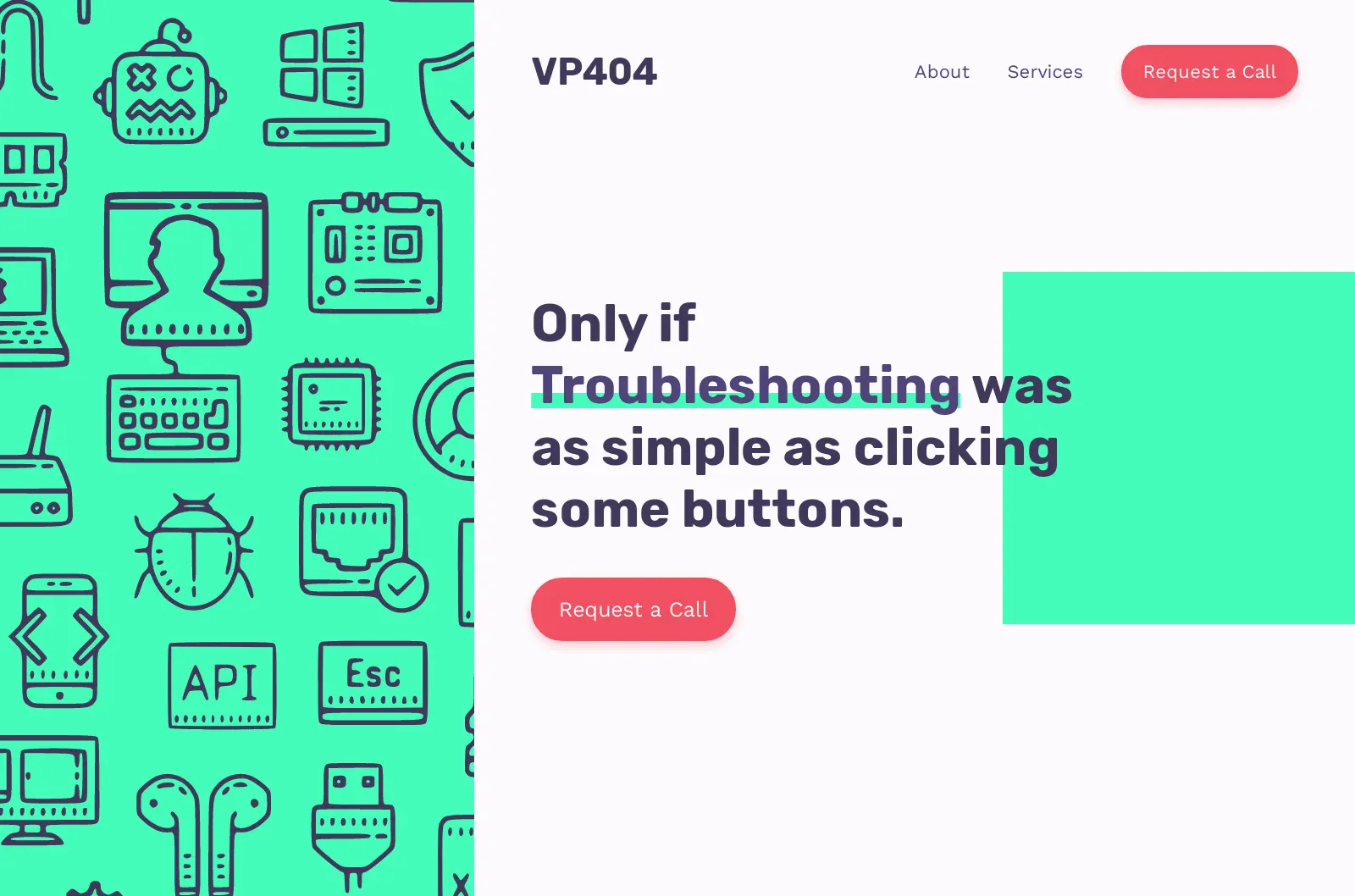 VP404 Solutions Website Design
